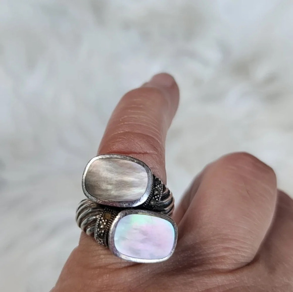 Vintage Deco style sterling wrap ring 5.5 - Picture 7 of 11